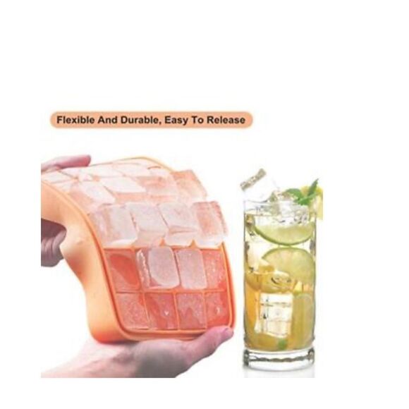 Bangp Premium Ice Cube Trays 2 PackEasy-Release Silicone Ice Cube Tray24 Ice A13 - Picture 4 of 5